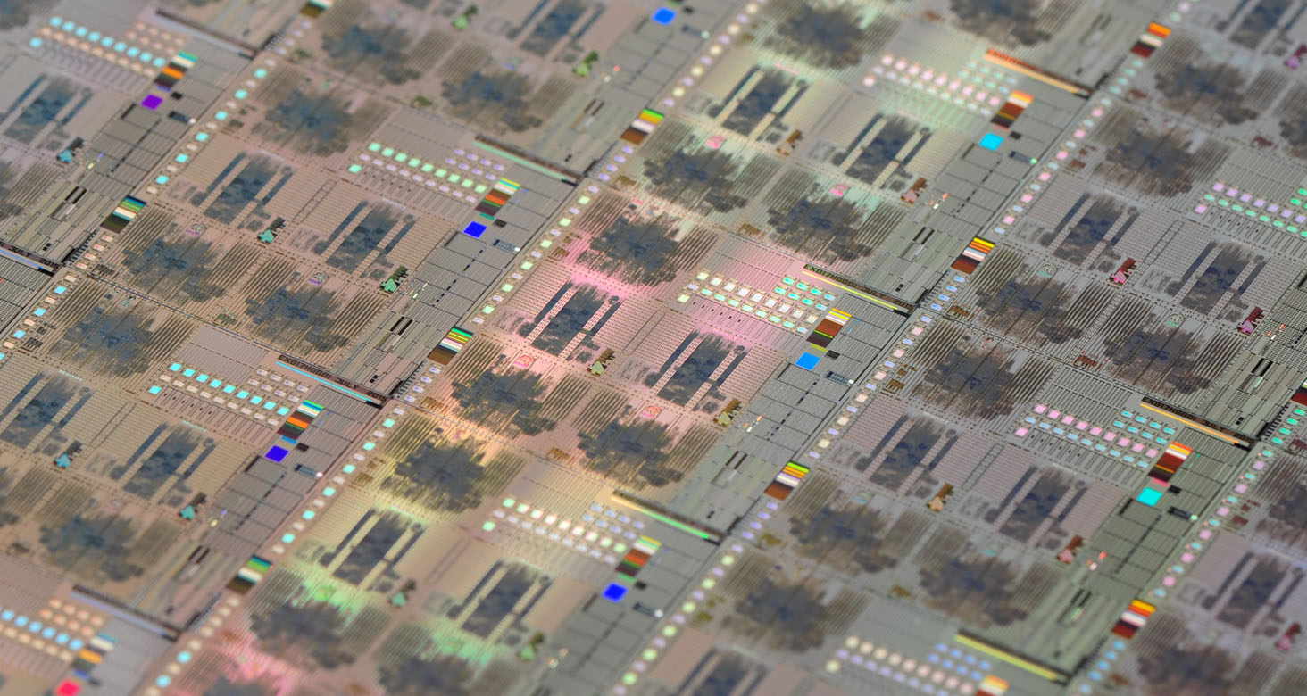 digital integrated circuits on a wafer